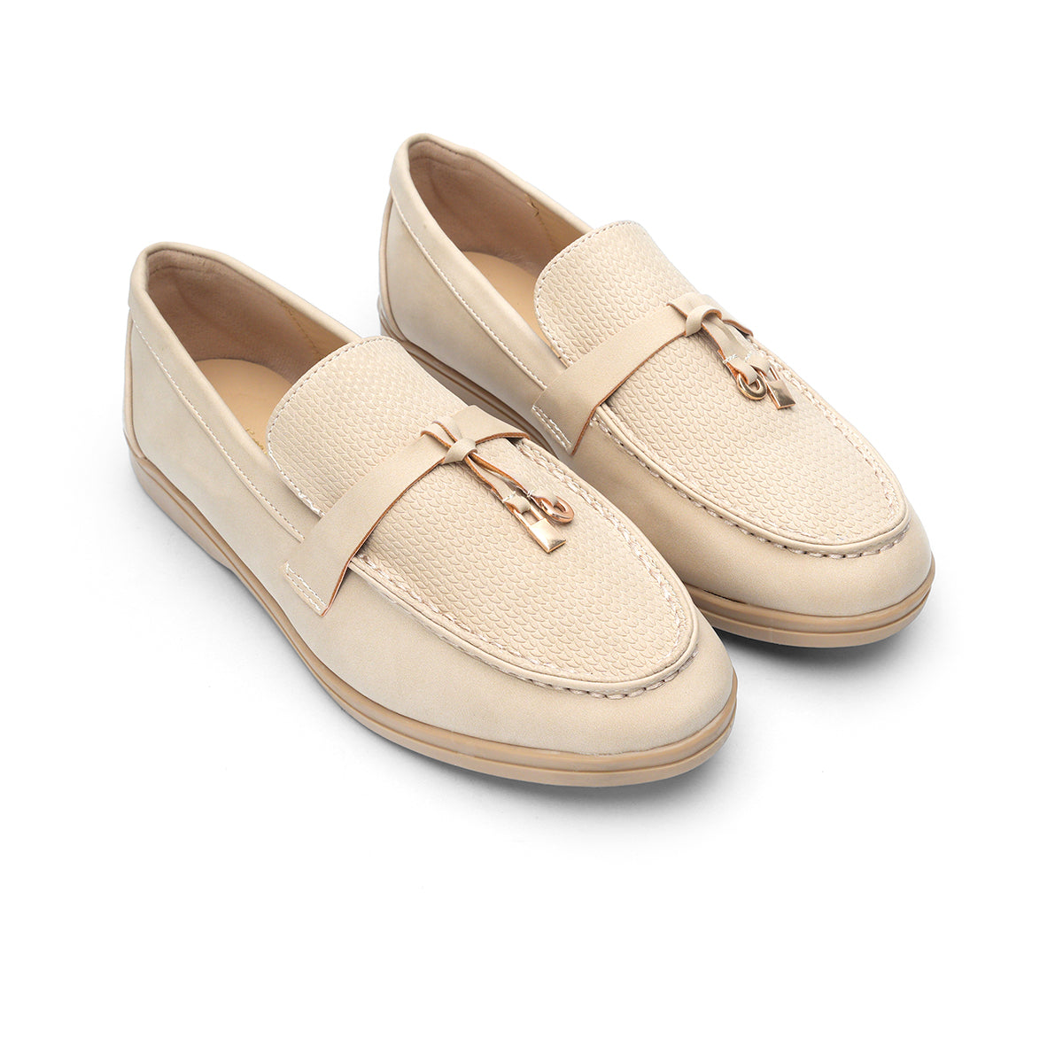 Women's Metallic Detailing Moccasin