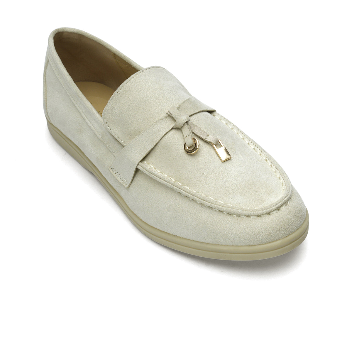 Womens Almond Toe Moccasin Shoes
