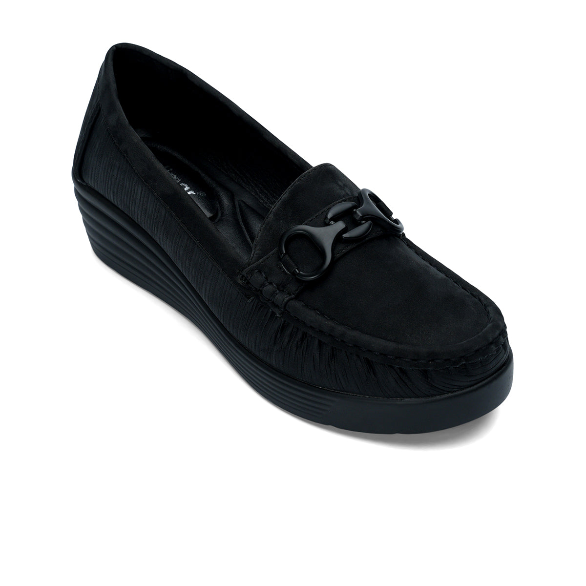 Womens Wedge Heeled Moccasin