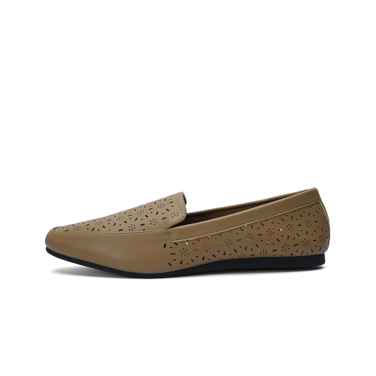 Womens Perforated Flat Moccasin