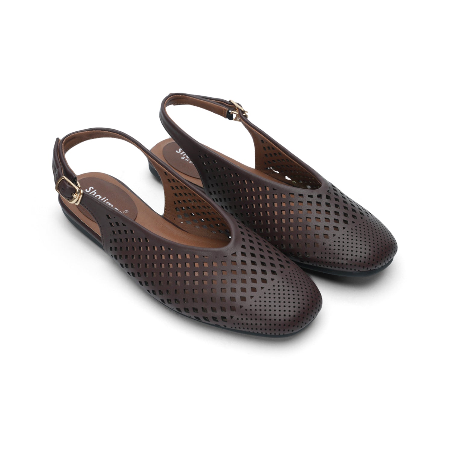 Womens Slingback Perforated Moccasin