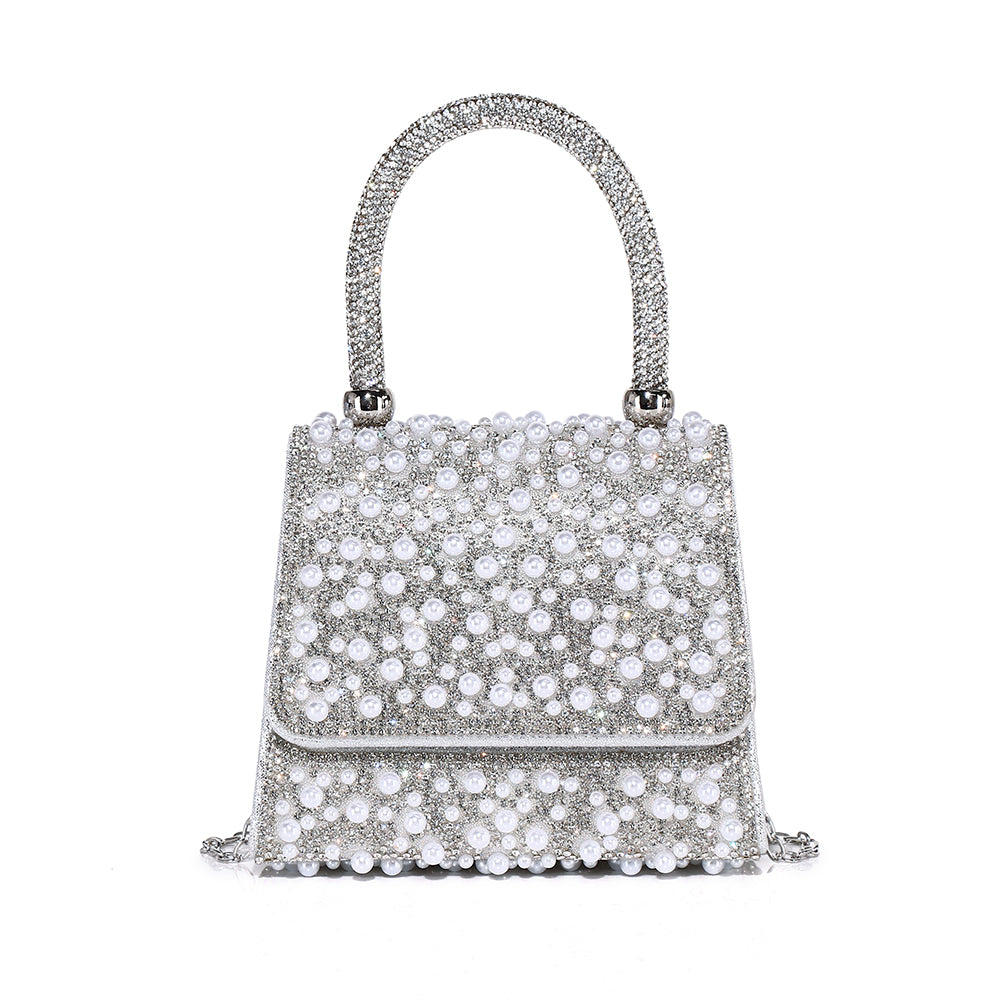 Empress Pearl & Crystal Clutch