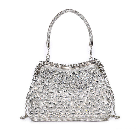 Celestia Crystal Frame Clutch