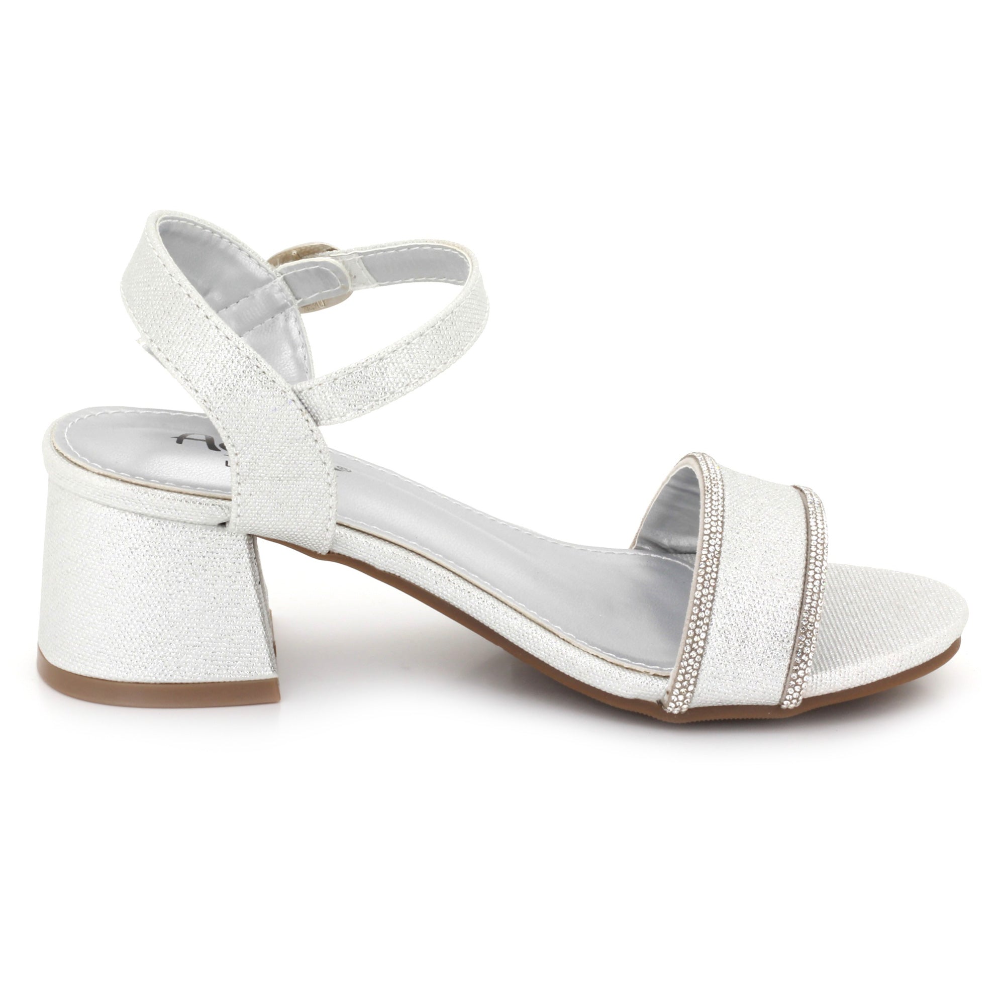 Rees Girls Diamante Trim Ankle Sandals