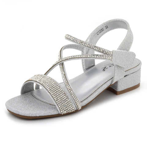 Rozlyn Girls Diamante Sandals