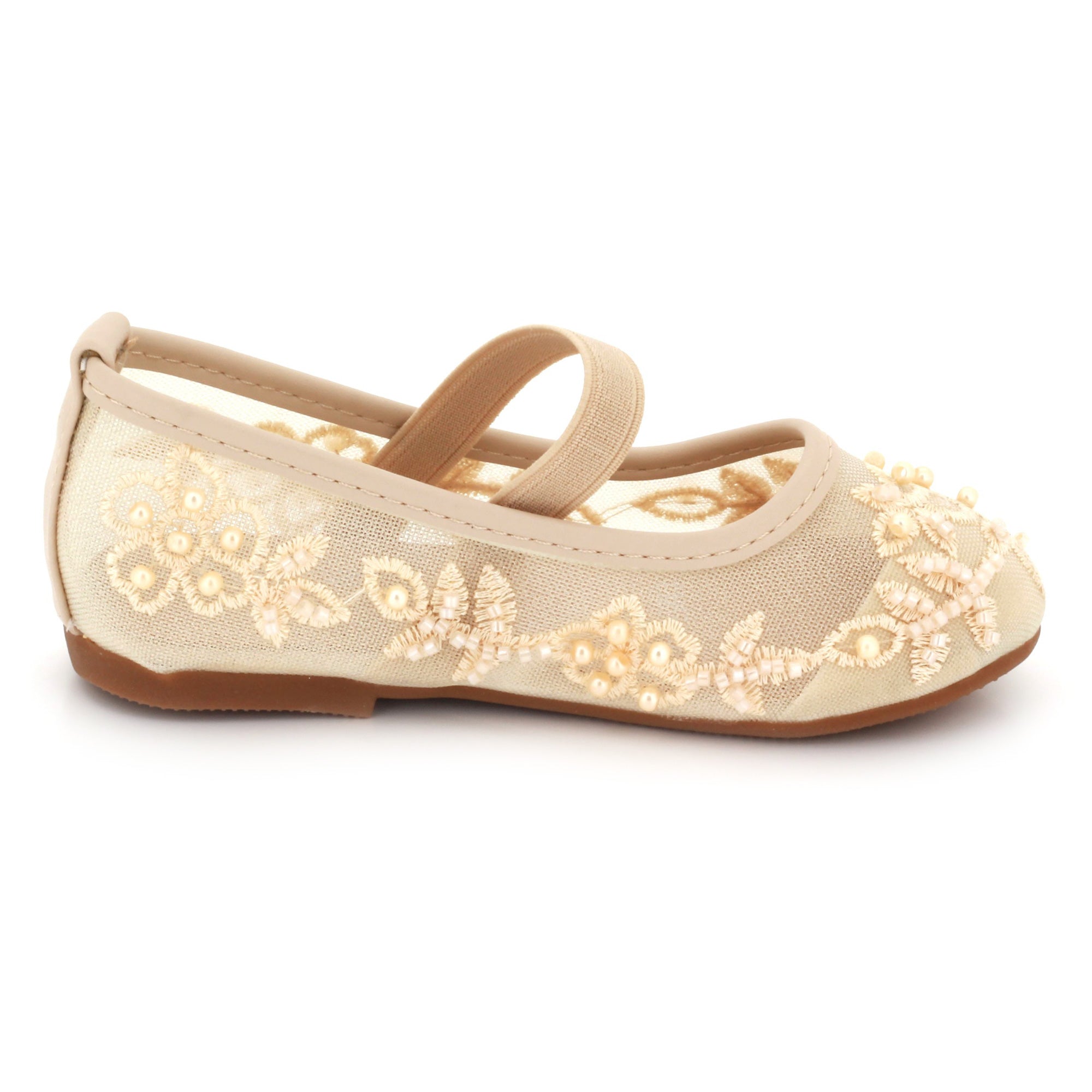 Elorise Girls Net Detailing Pumps