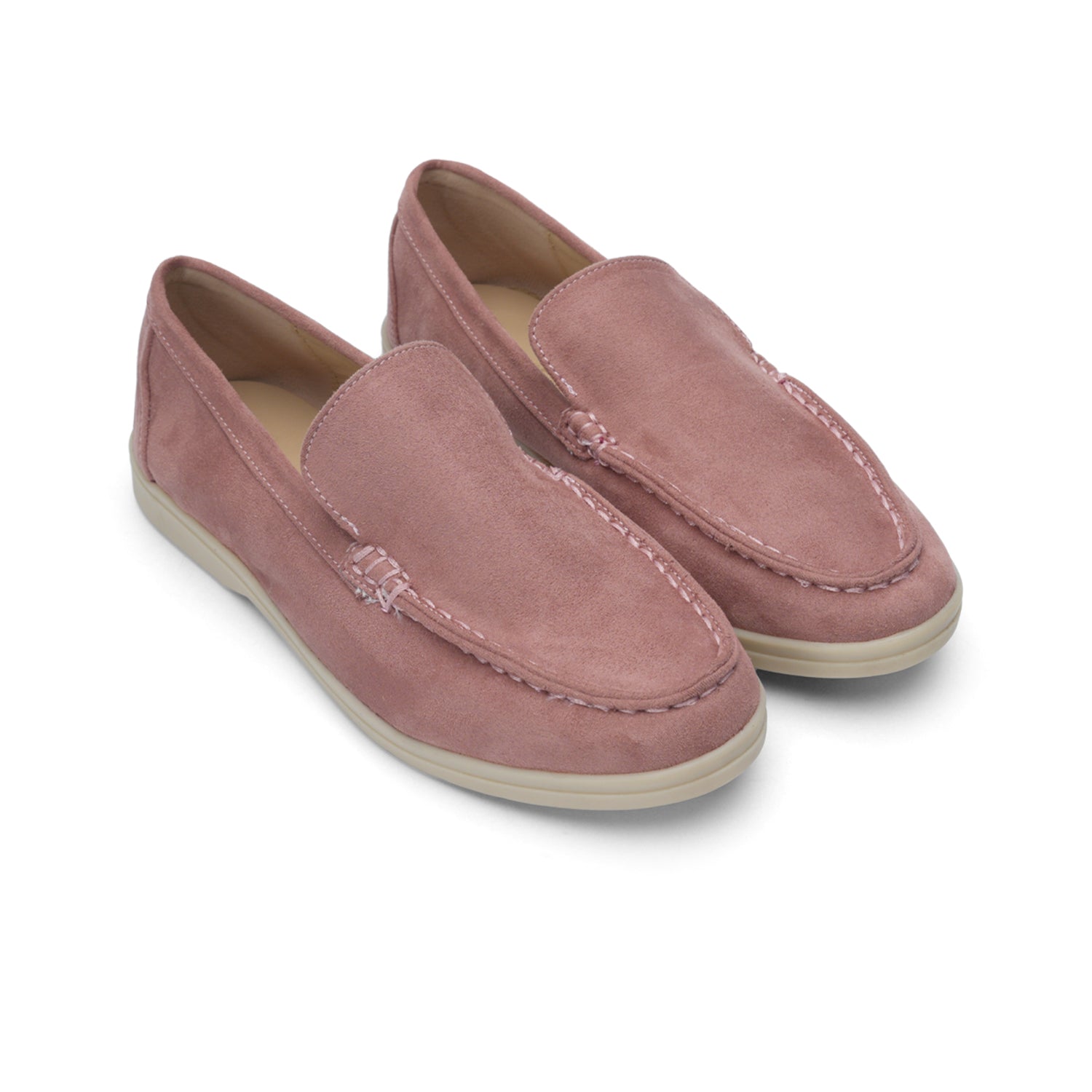 Womens Comfy Rounded Toe Moccasins