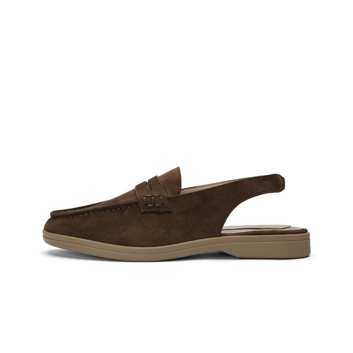 Womens Slingback Round Toe Moccasins