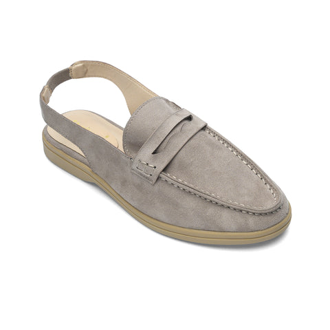 Womens Slingback Round Toe Moccasins