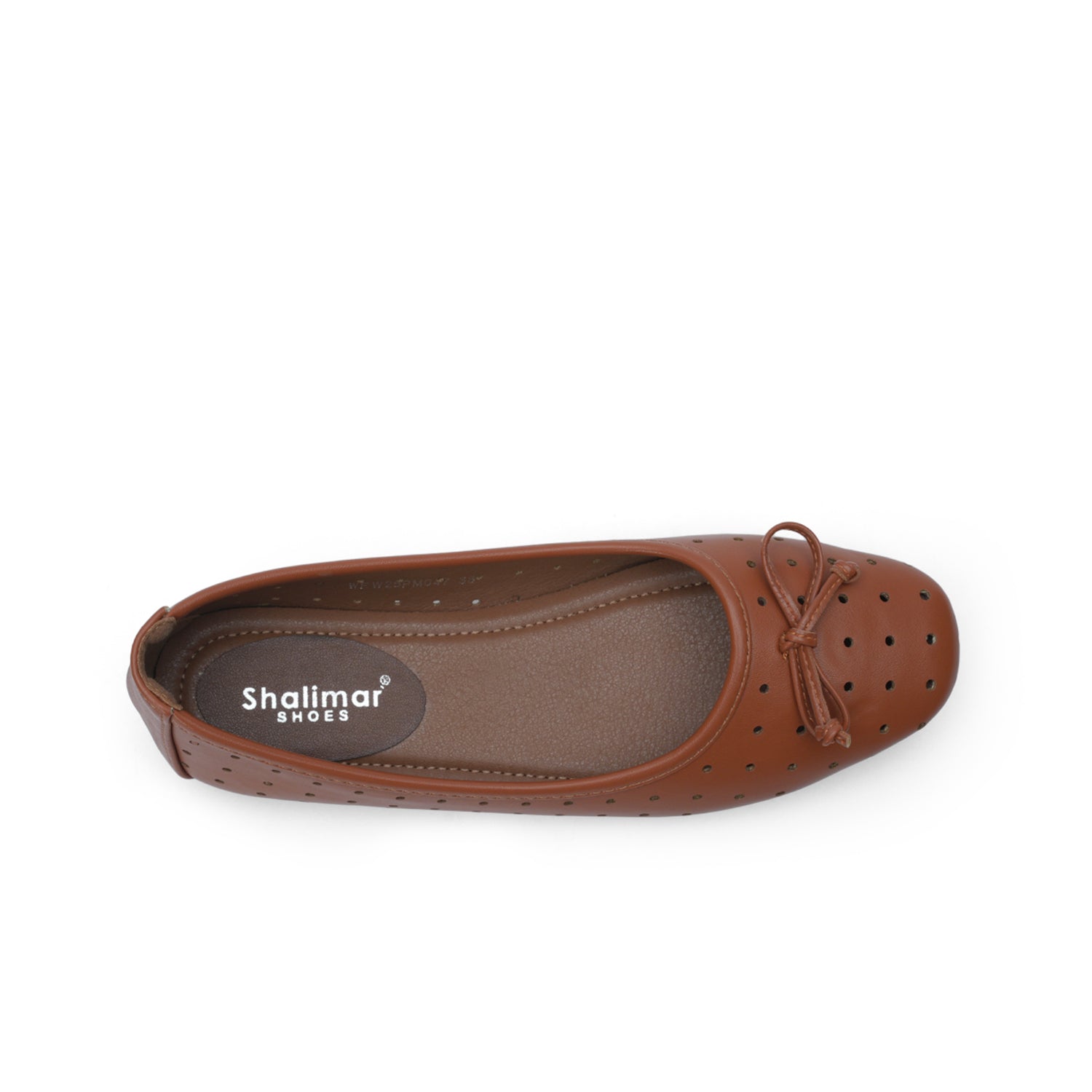 Womens Perforated Flat Pumps