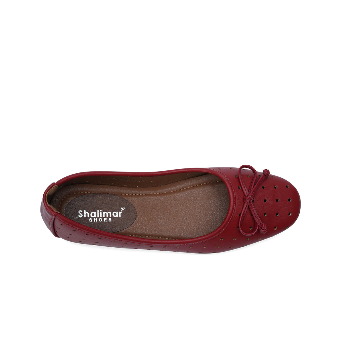 Womens Perforated Flat Pumps