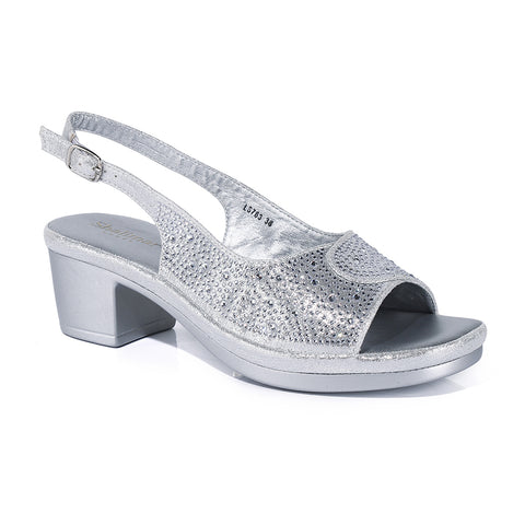 Celestique Sparkle Slingback Heels