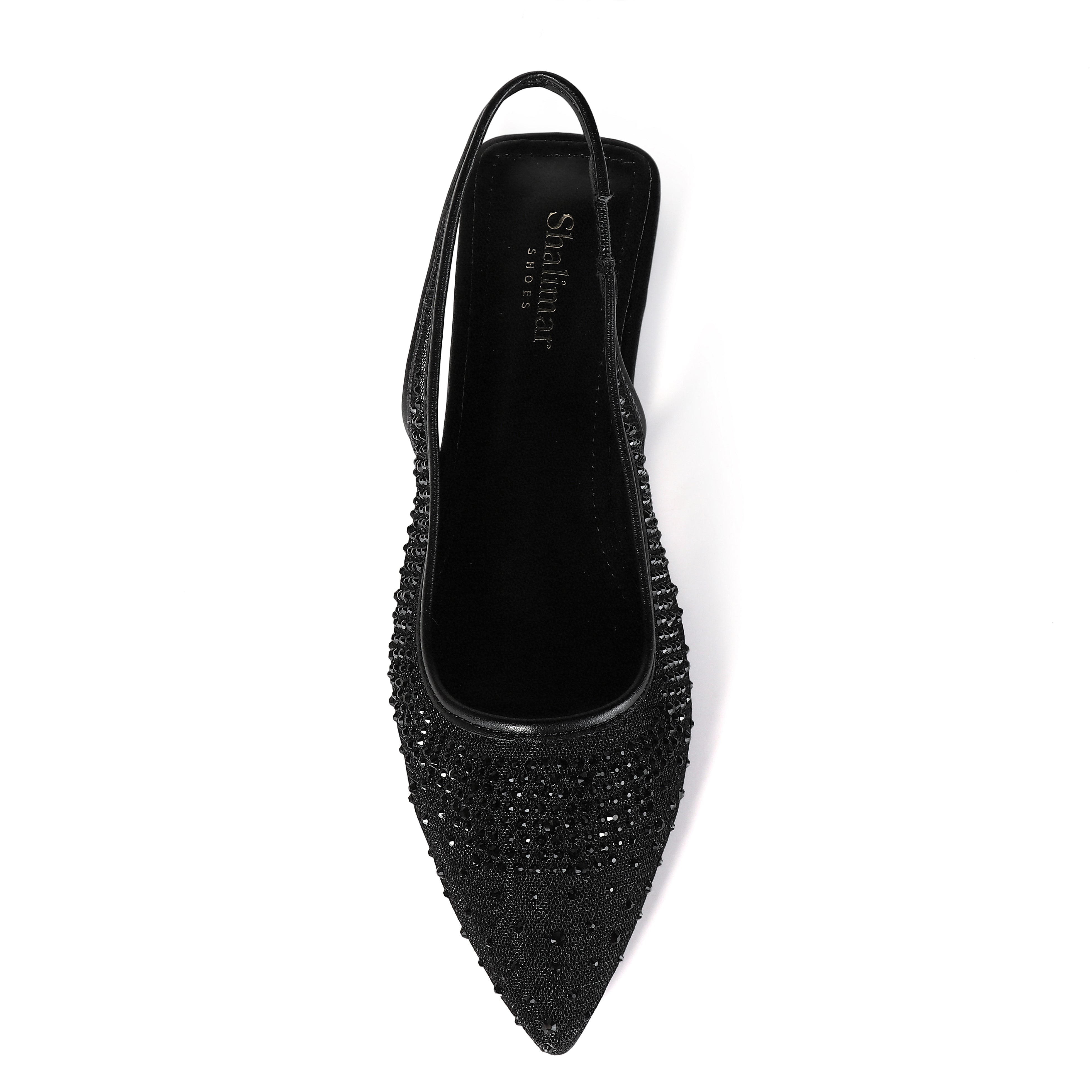 Luna Sparkle Mesh Slingback Flats