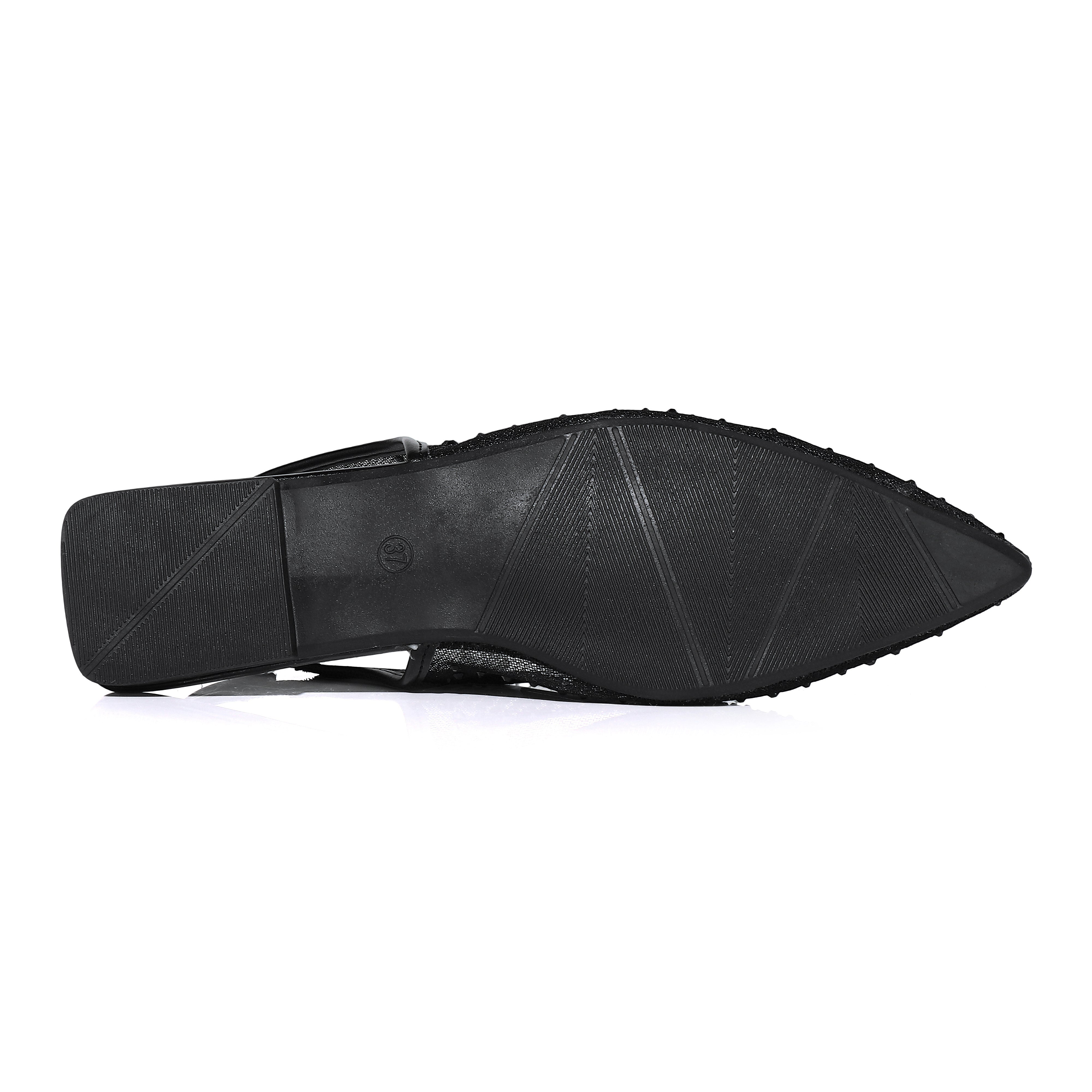 Luna Sparkle Mesh Slingback Flats