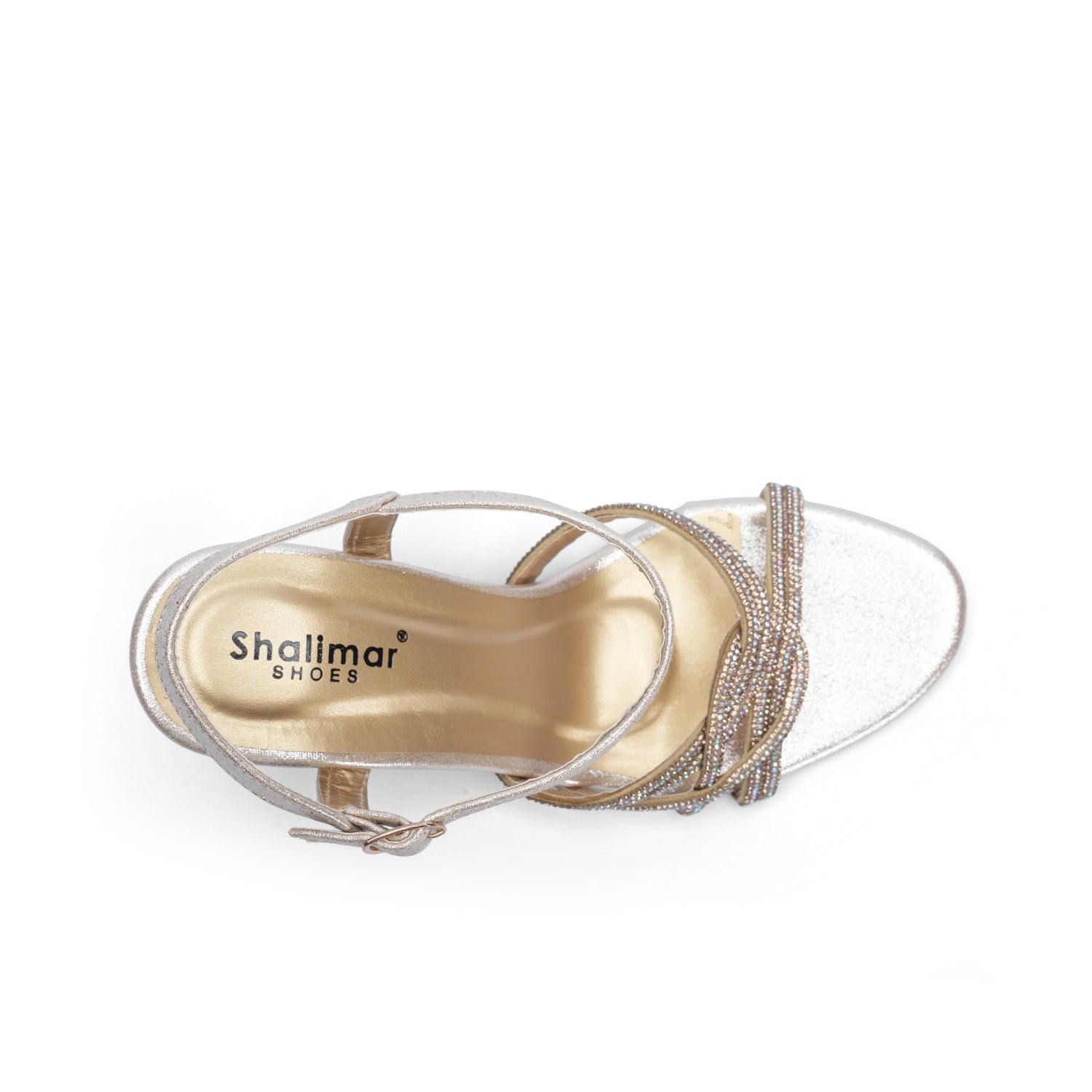 Womens Crystals Detailing Party Sandals