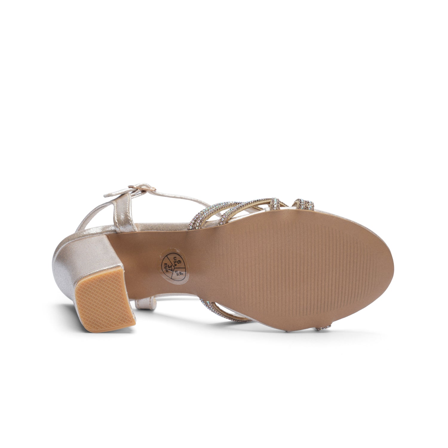 Womens Crystals Detailing Party Sandals