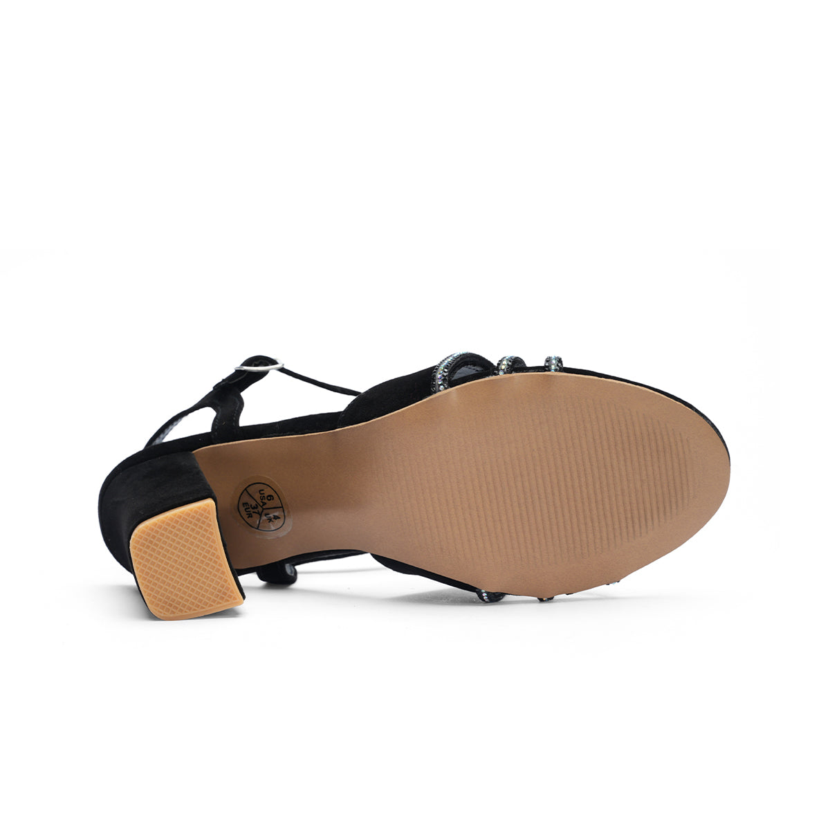 Womens Shimmery Party Wear Block Heel Sandals