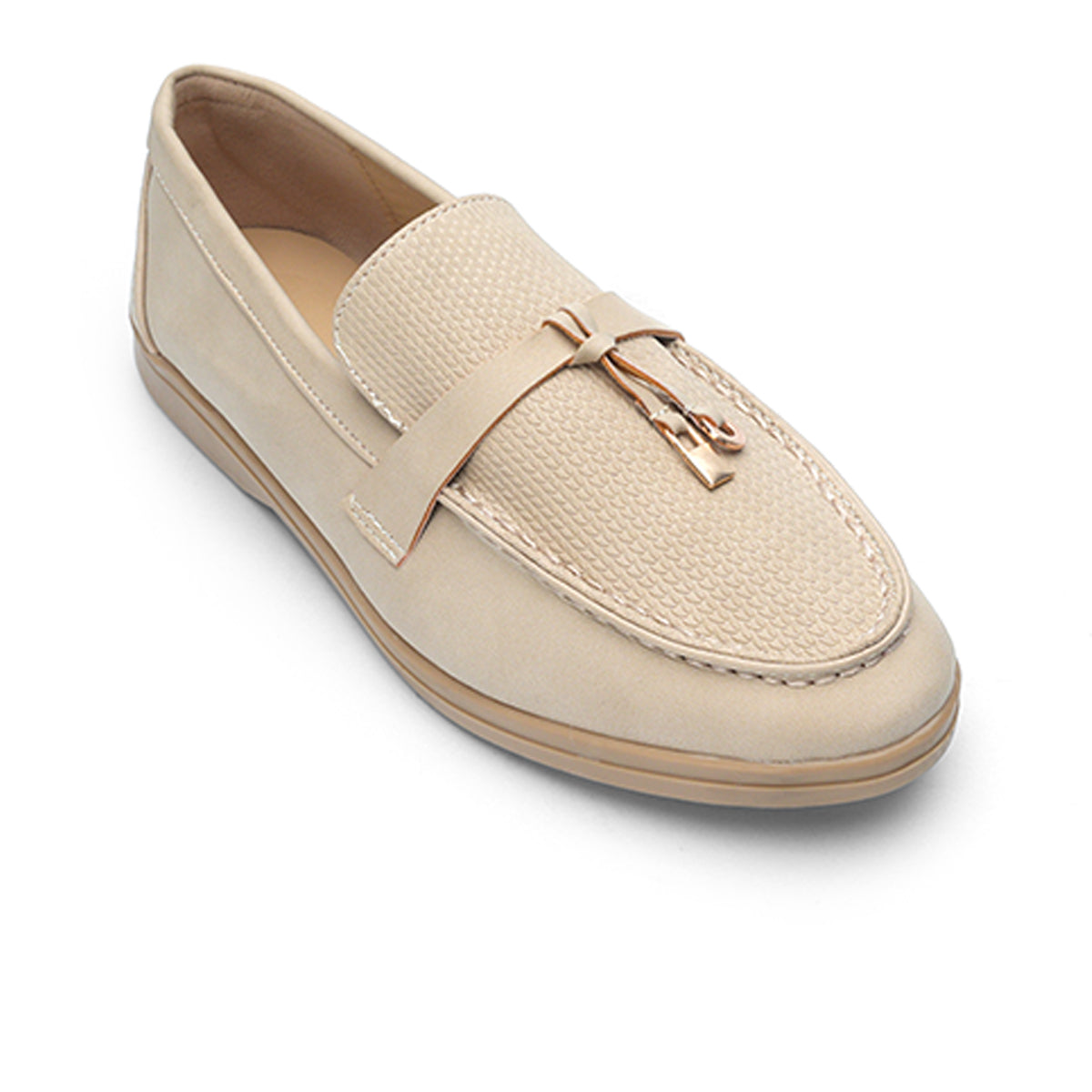 Women's Metallic Detailing Moccasin