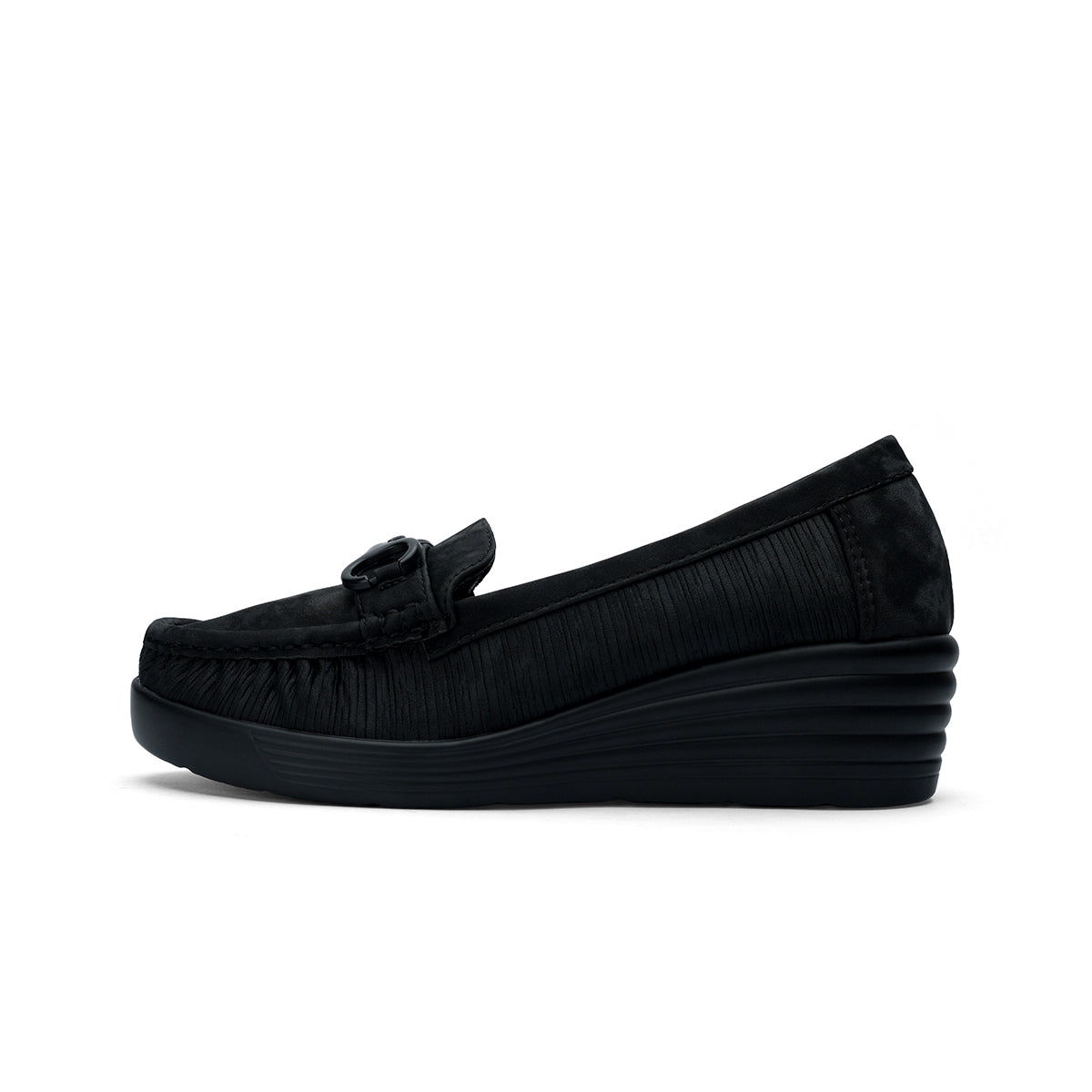 Womens Wedge Heeled Moccasin