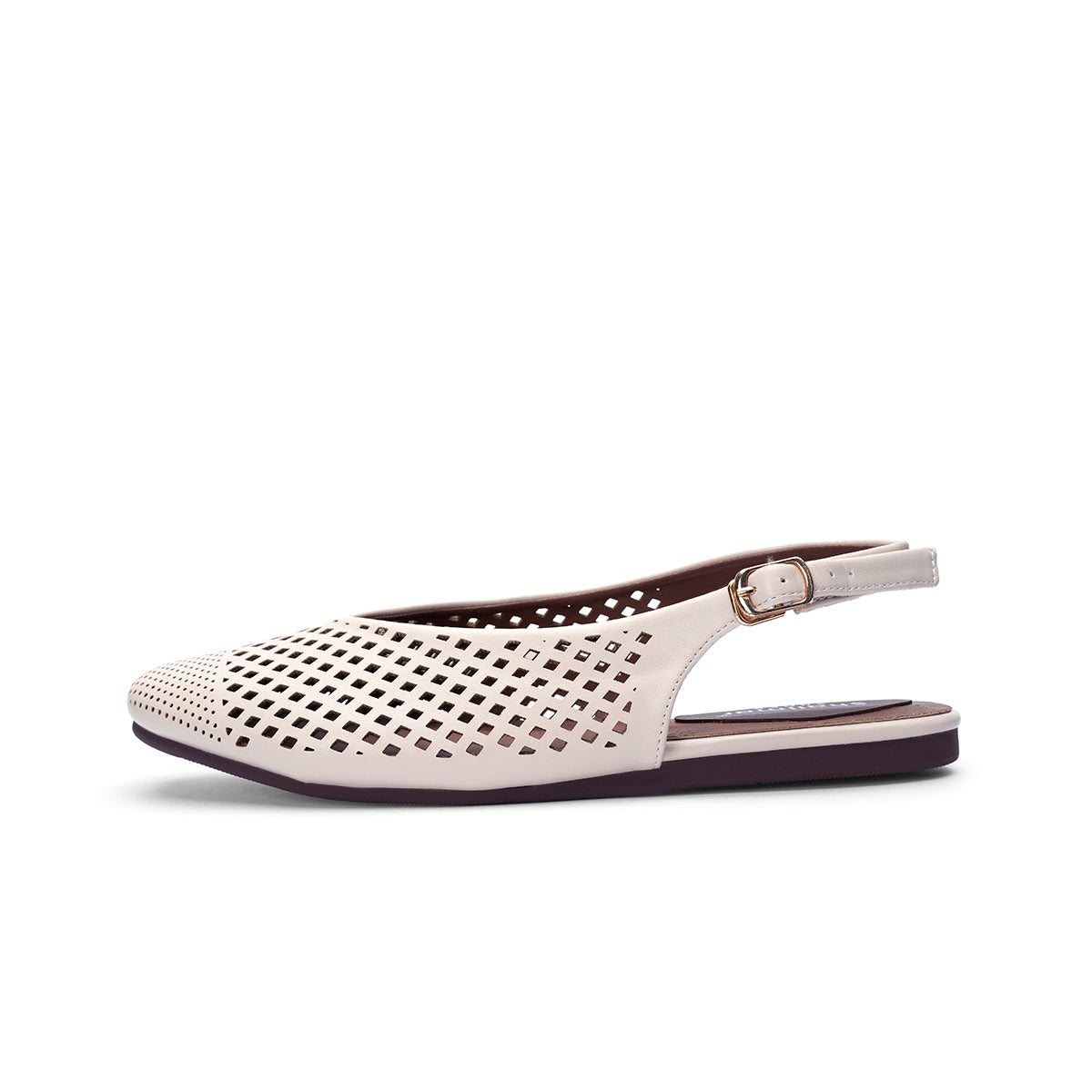 Womens Slingback Perforated Moccasin