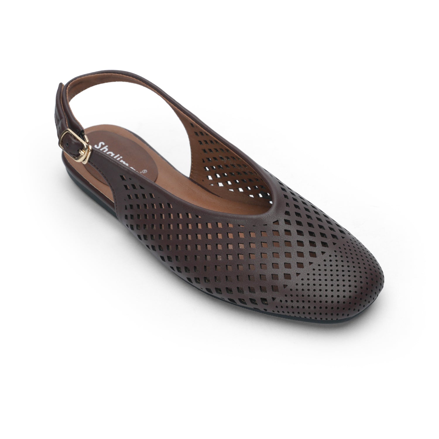 Womens Slingback Perforated Moccasin