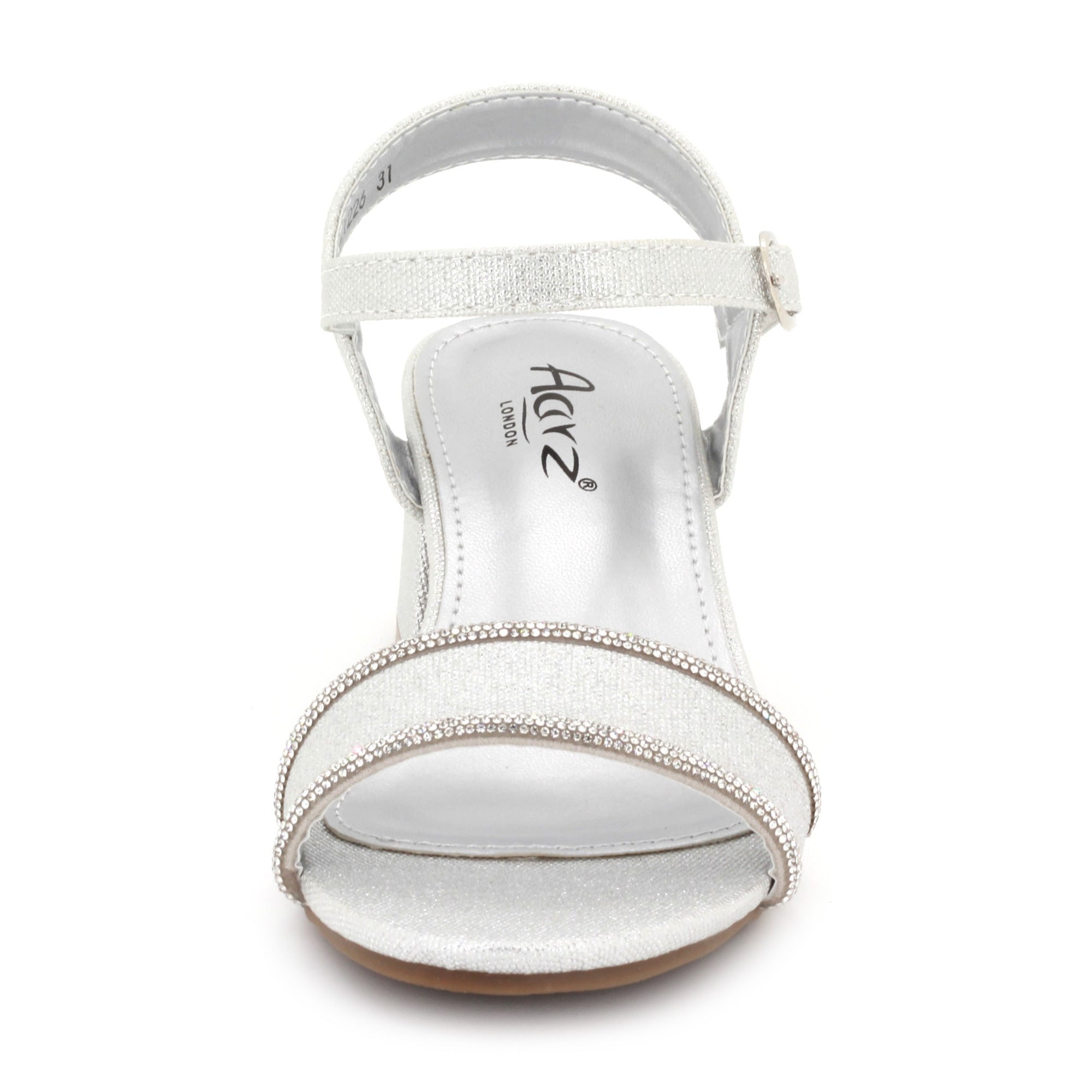 Rees Girls Diamante Trim Ankle Sandals