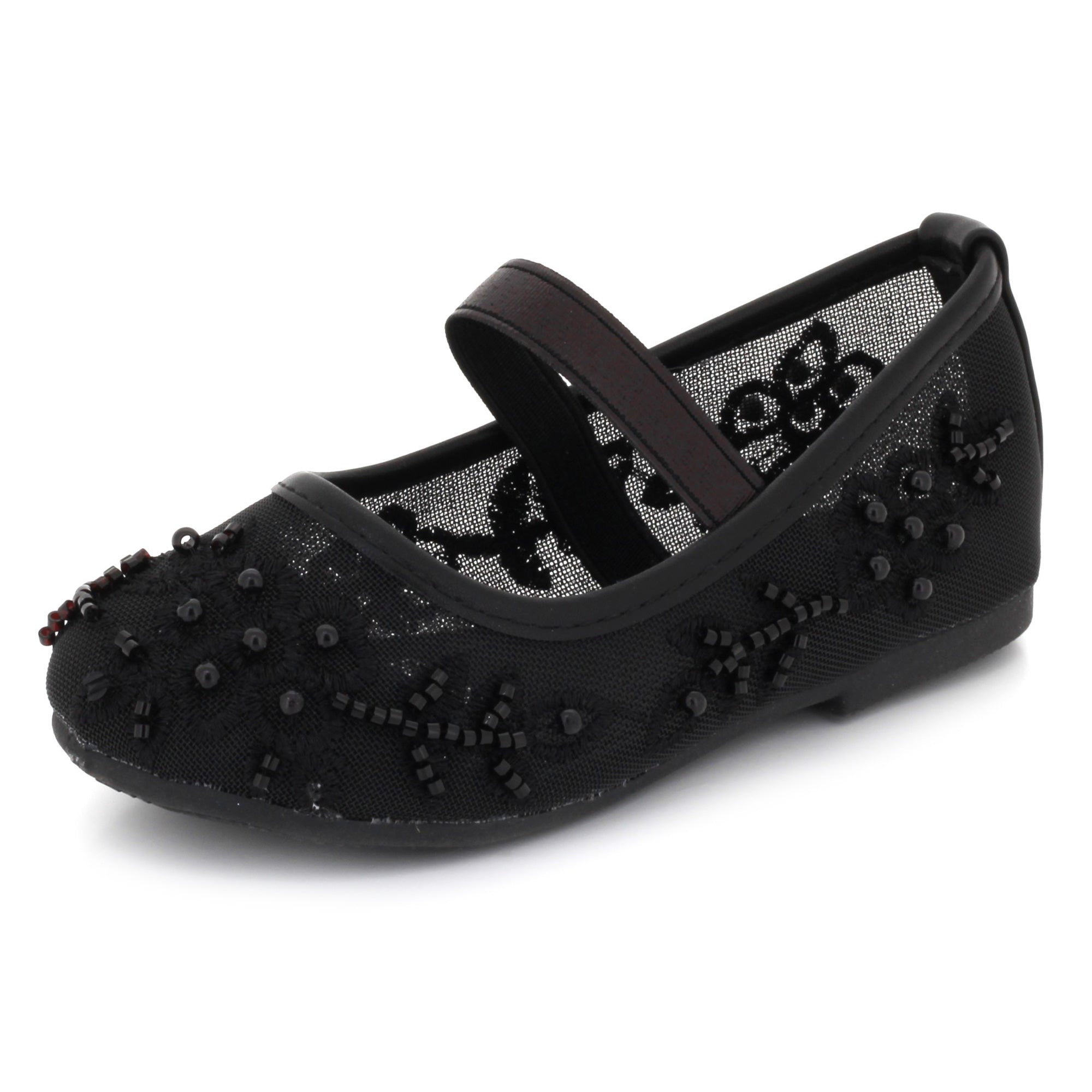 Elorise Girls Net Detailing Pumps