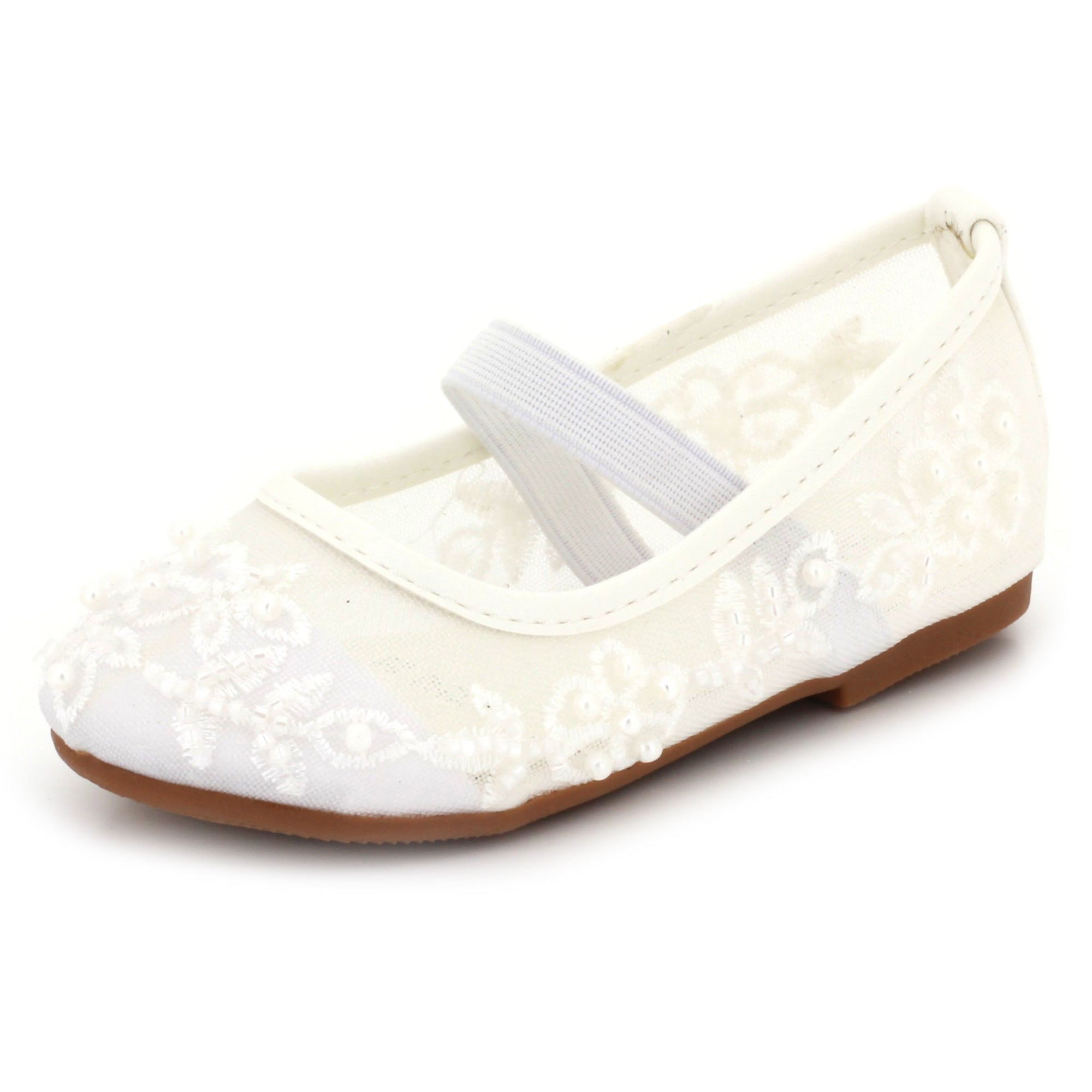 Elorise Girls Net Detailing Pumps