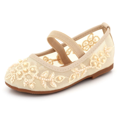 Elorise Girls Net Detailing Pumps