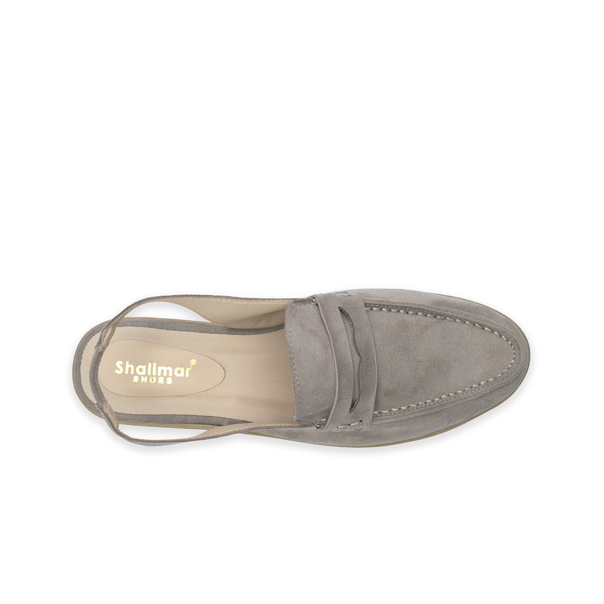 Womens Slingback Round Toe Moccasins