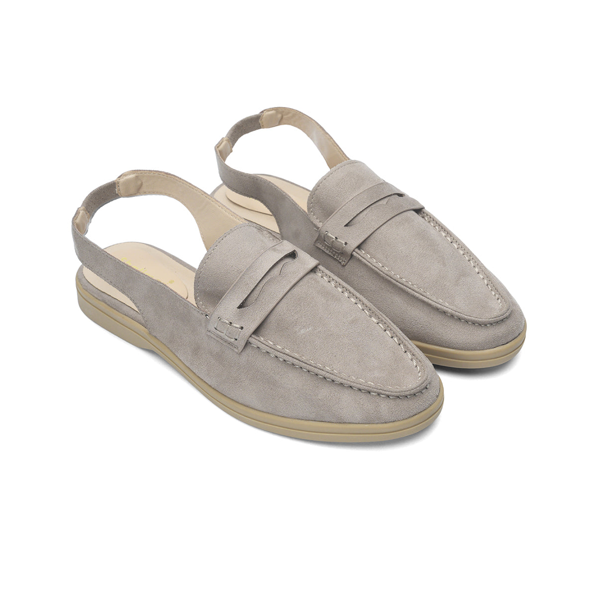 Womens Slingback Round Toe Moccasins