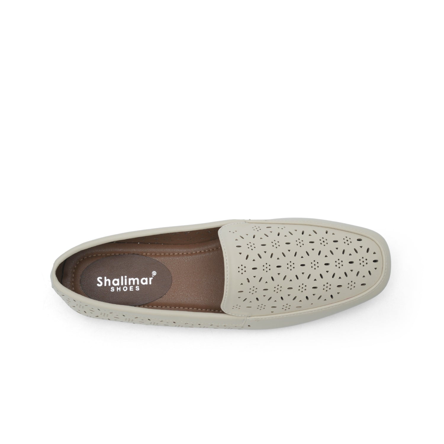 Womens Perforated Flat Shoes
