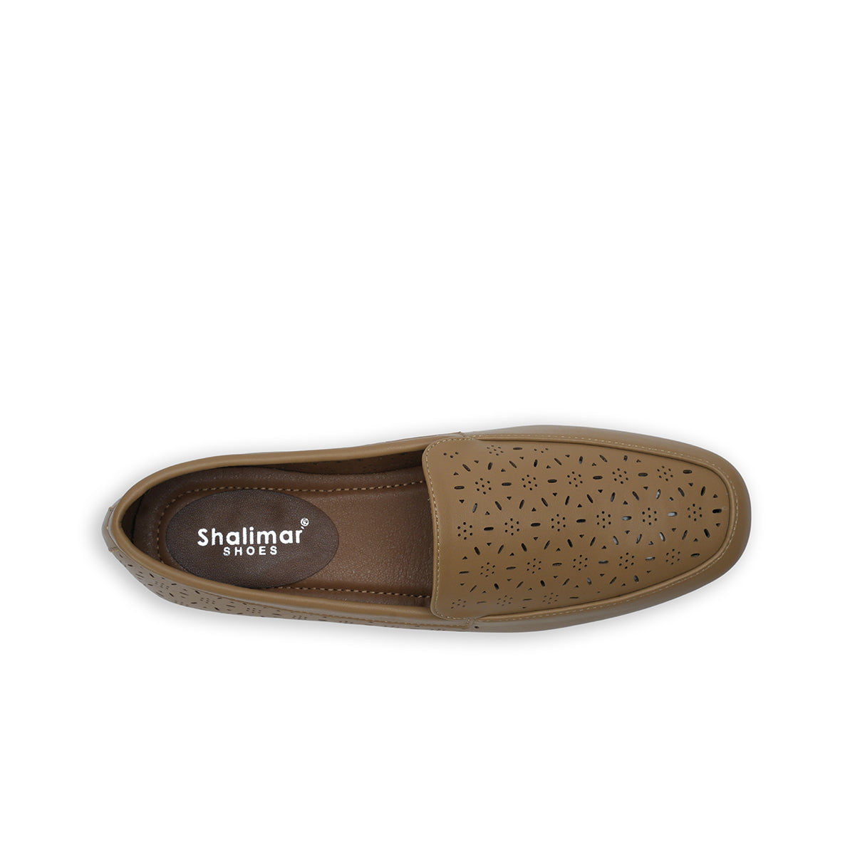 Womens Perforated Flat Shoes