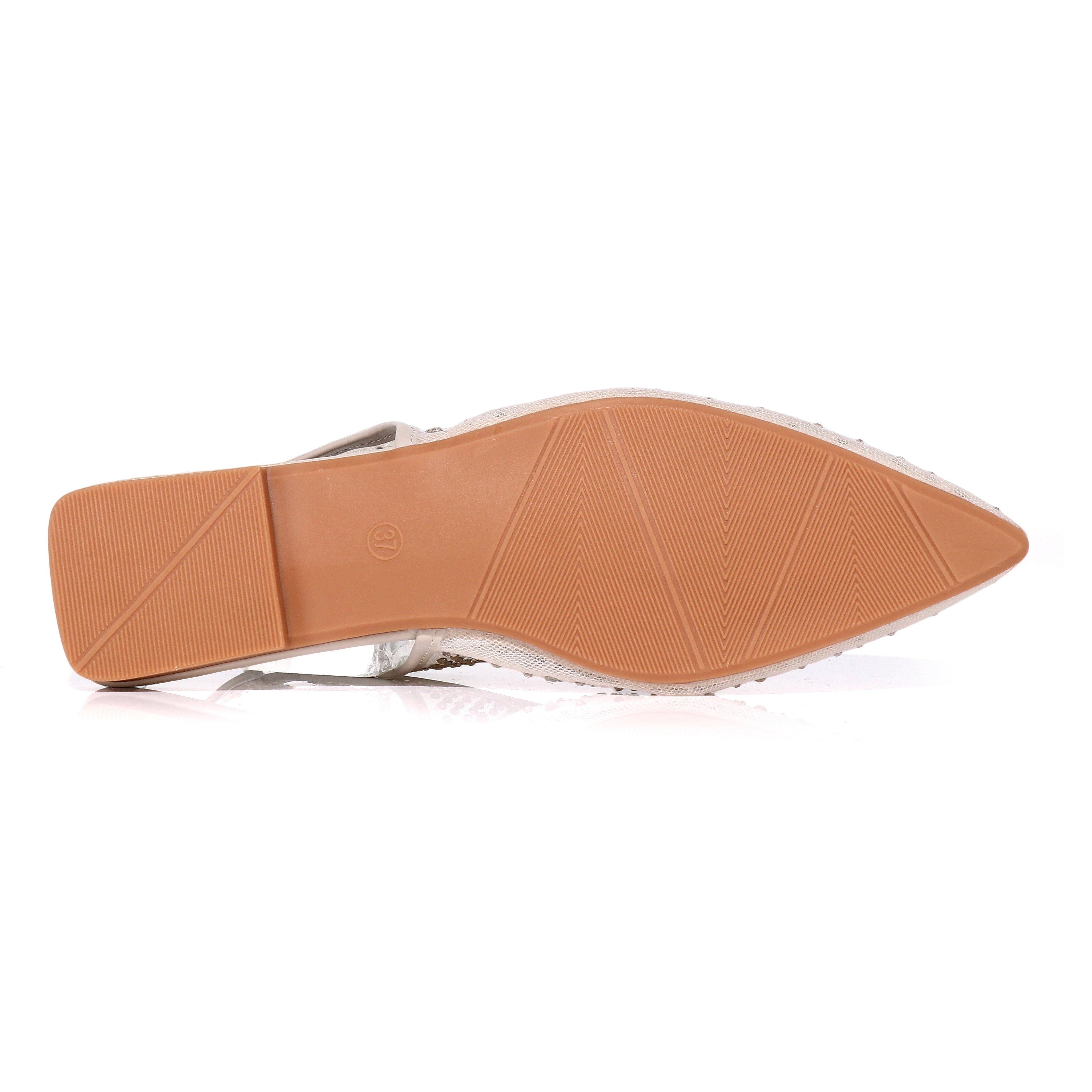 Luna Sparkle Mesh Slingback Flats