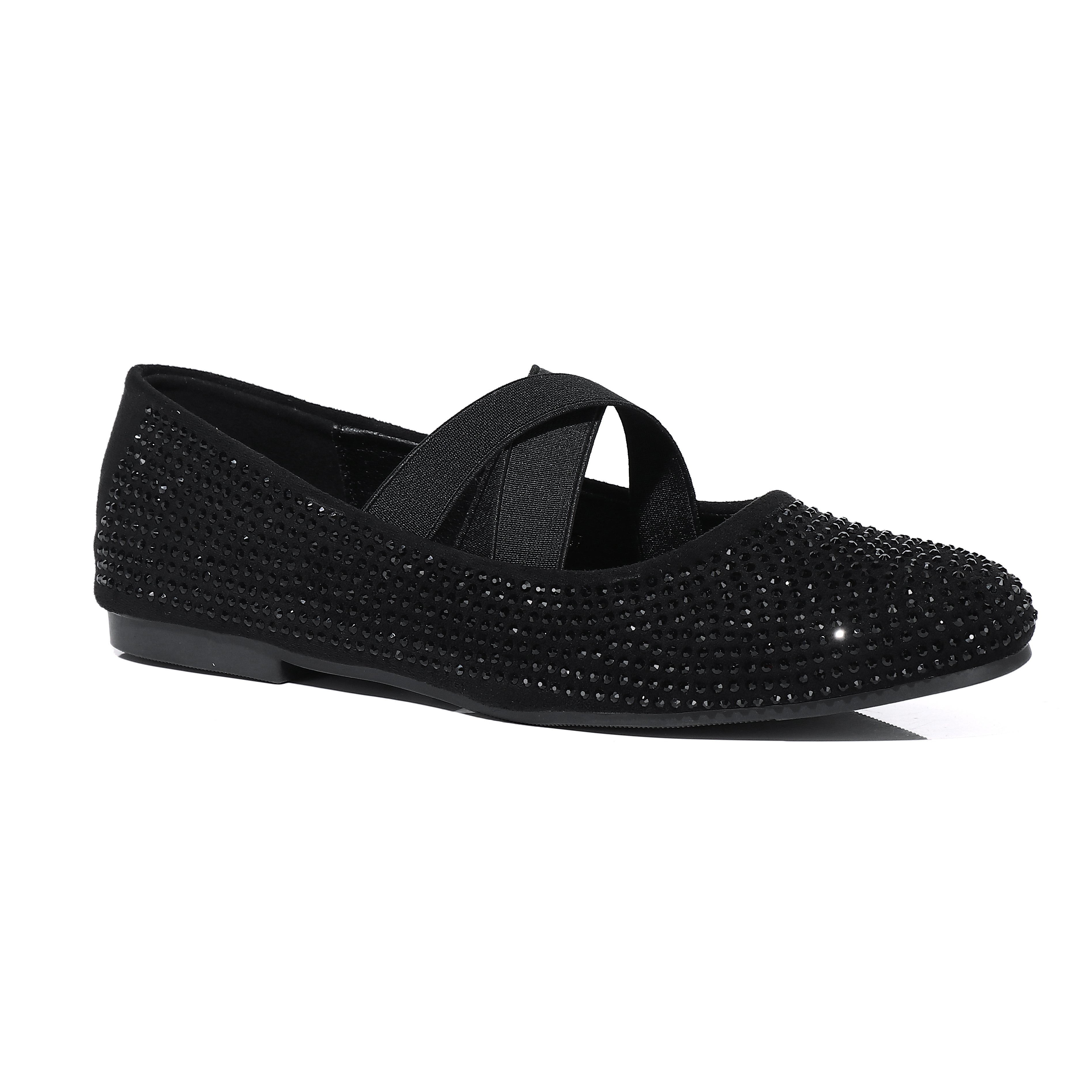 Onyx Aura Flat Pumps