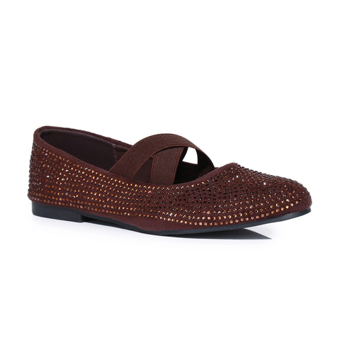 Onyx Aura Flat Pumps