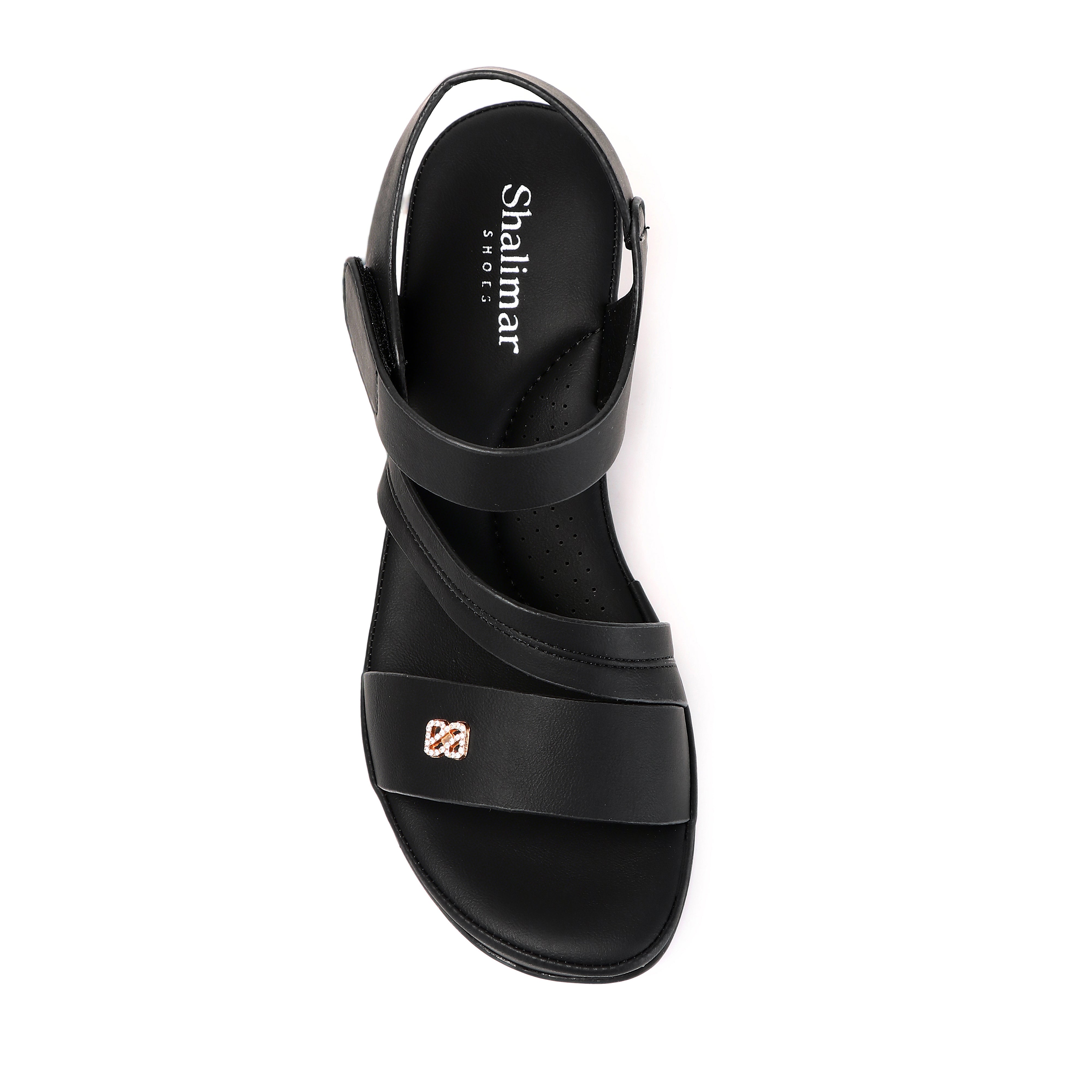 Bevacer Crossover Wedge Sandals