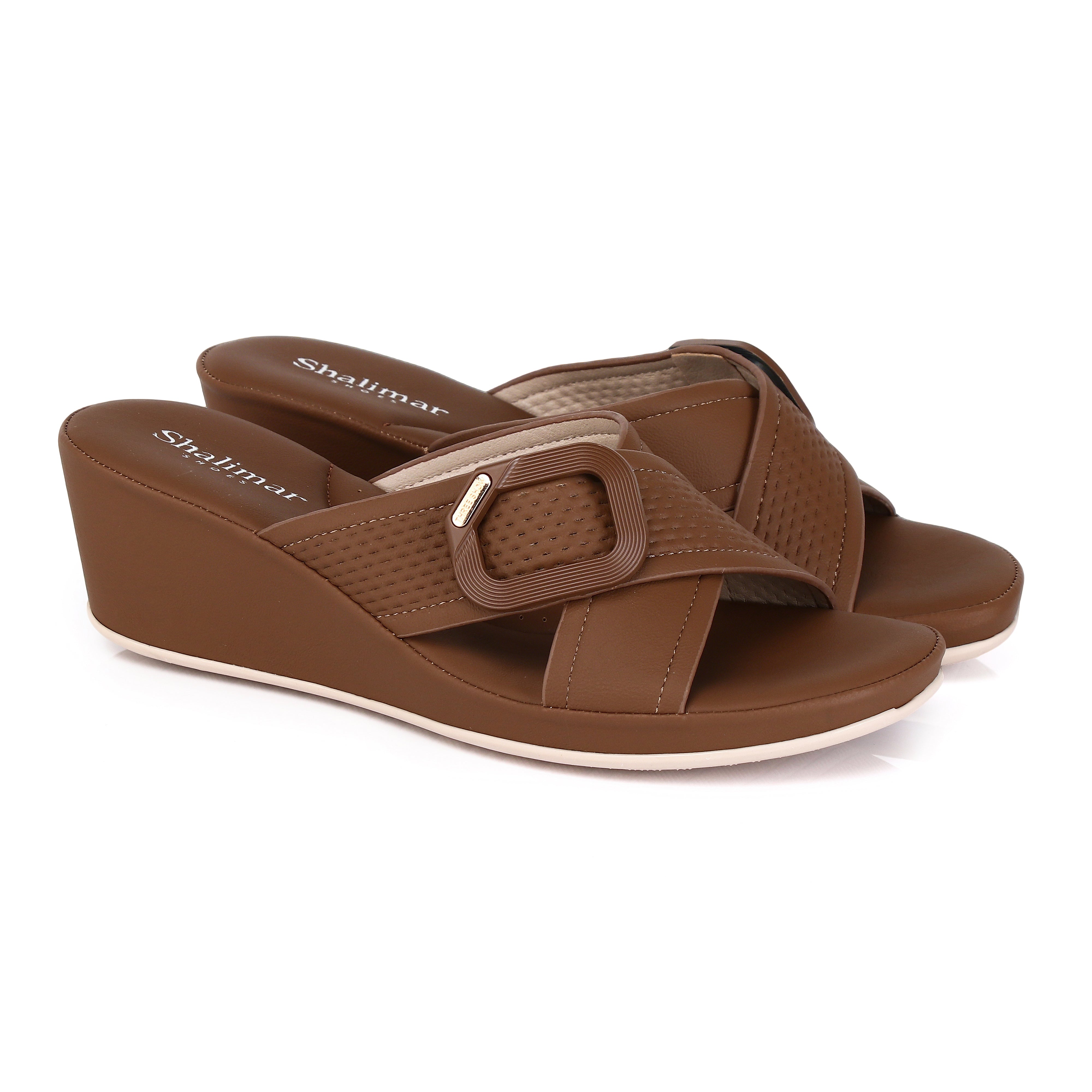 Elara Comfort Wedge Slides