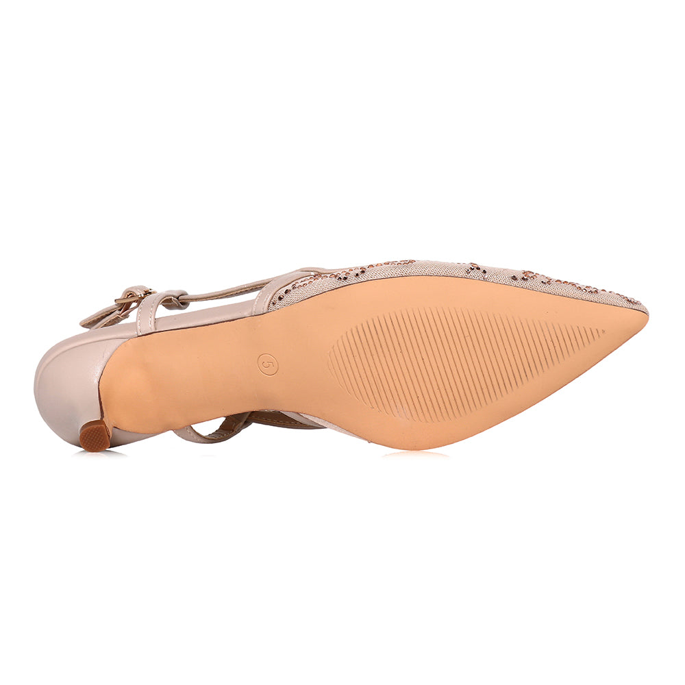 Celeste Crystal Slingback Heels
