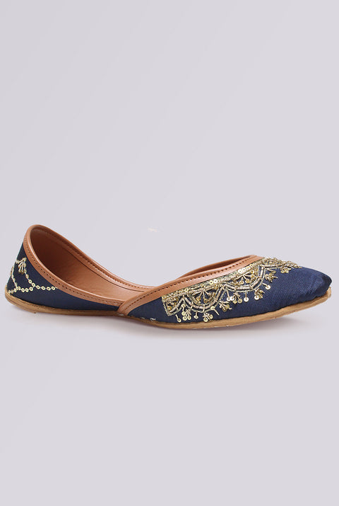 Azurelle Blue Gold Khussa